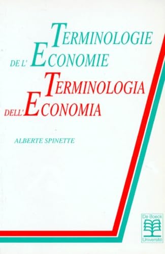 Terminologie de l'économie, 5e édition. Terminologia dell' Economia (italien) book