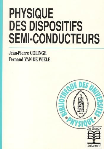 Physique des dispositifs semi-conducteurs book