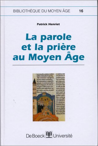 La parole et la pierre au Moyen-age N.16 book