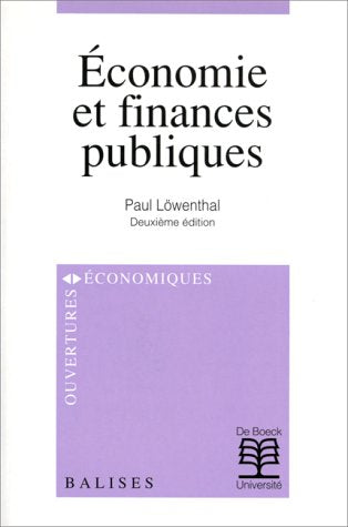 Economie et finances publiques : principes et pratiques book