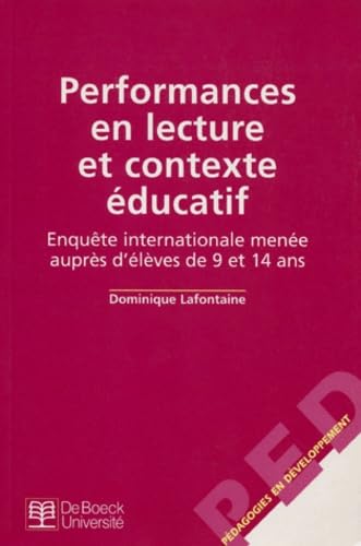 Performances en lecture et contexte éducatif : enquête internationale menée auprès d'élèves de 9 et 14 ans book