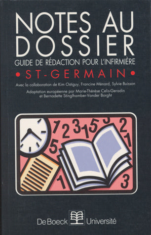 Product Image: Notes au dossier : guide de rédaction pour l'infirmière