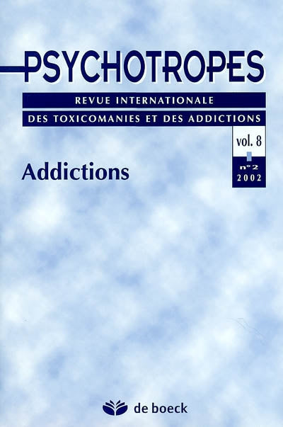 Product Image: Psychotropes, n° 2 (2002). Addictions