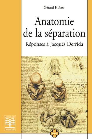 Product Image: Anatomie de la séparation : réponses à Jacques Derrida