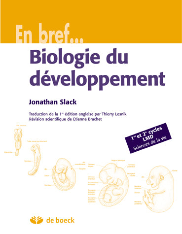 Biologie du développement : 1er et 2e cycles LMD sciences de la vie Natural Sciences