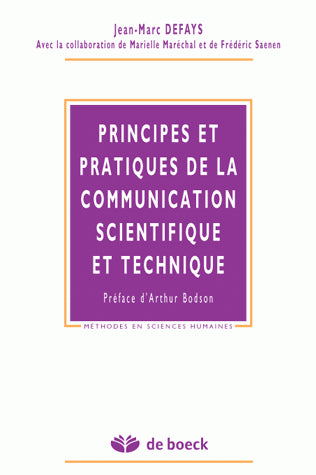Principes et pratiques de la communication scientifique et technique Natural Sciences