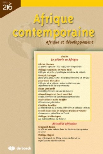 AFRIQUE CONTEMPORAINE 2005/4 N.216 book