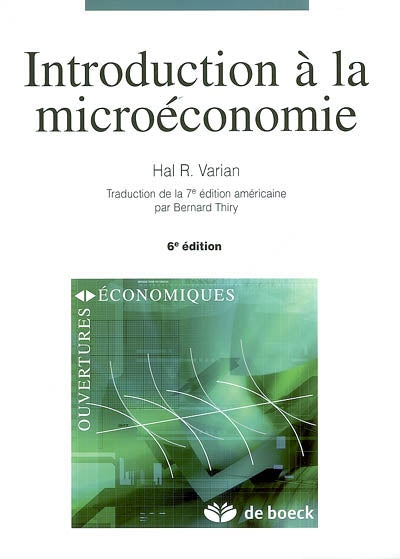 Product Image: Introduction à la microéconomie