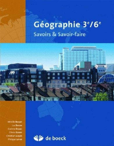 Geographie-savoirs savoir-faire 3e/6e les territoires-societes Books