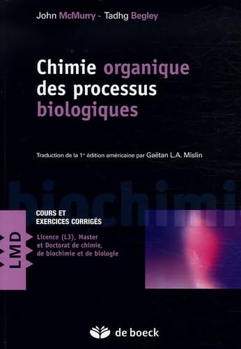 CHIMIE ORGANIQUE DES PROCESSUS BIOLOGIQUES book