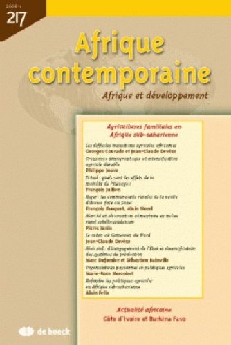 AFRIQUE CONTEMPORAINE 2006/1 N.217 book
