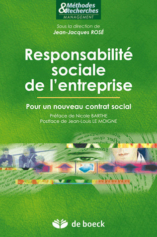 Responsabilité sociale de l'entreprise : pour un nouveau contrat social book
