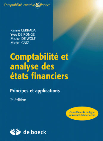 Comptabilité et analyse des états financiers : principes et applications book