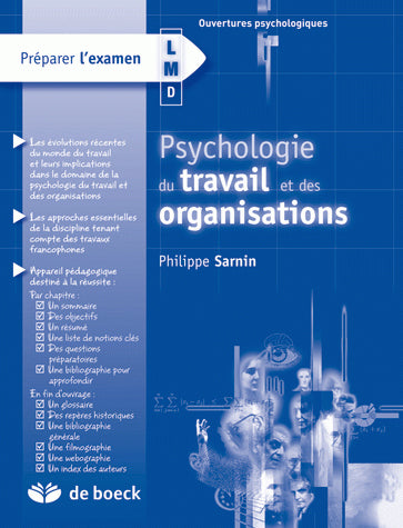 Psychologie du travail et des organisations Business, Finance & Career