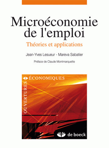 Microéconomie de l'emploi : théories et applications book