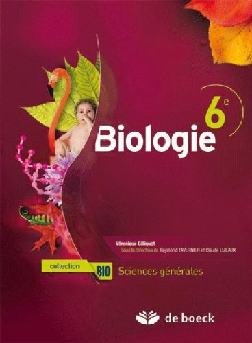 Biologie 6e - manuel sciences generales 2 per./sem. Books