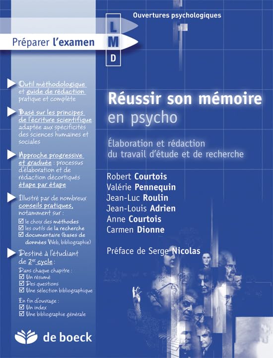 Réussir son mémoire en psycho: Élaboration et rédaction du travail d'étude et de recherche Psychology