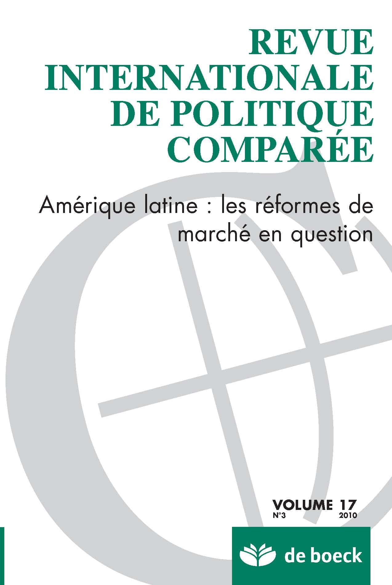 Revue internationale de politique compatee 2010/3 volume 17 book