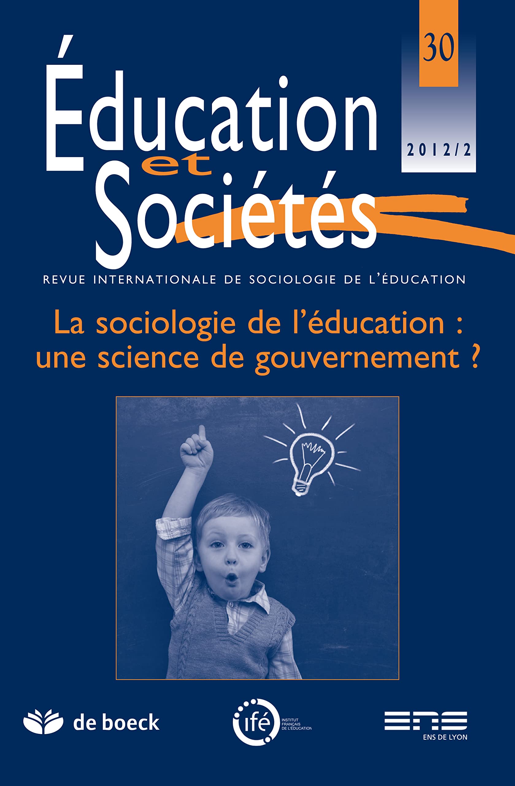 EDUCATION ET SOCIETES 2012/2 N.30 - REVUE INTERNATIONALE SOCIO EDUCATION book
