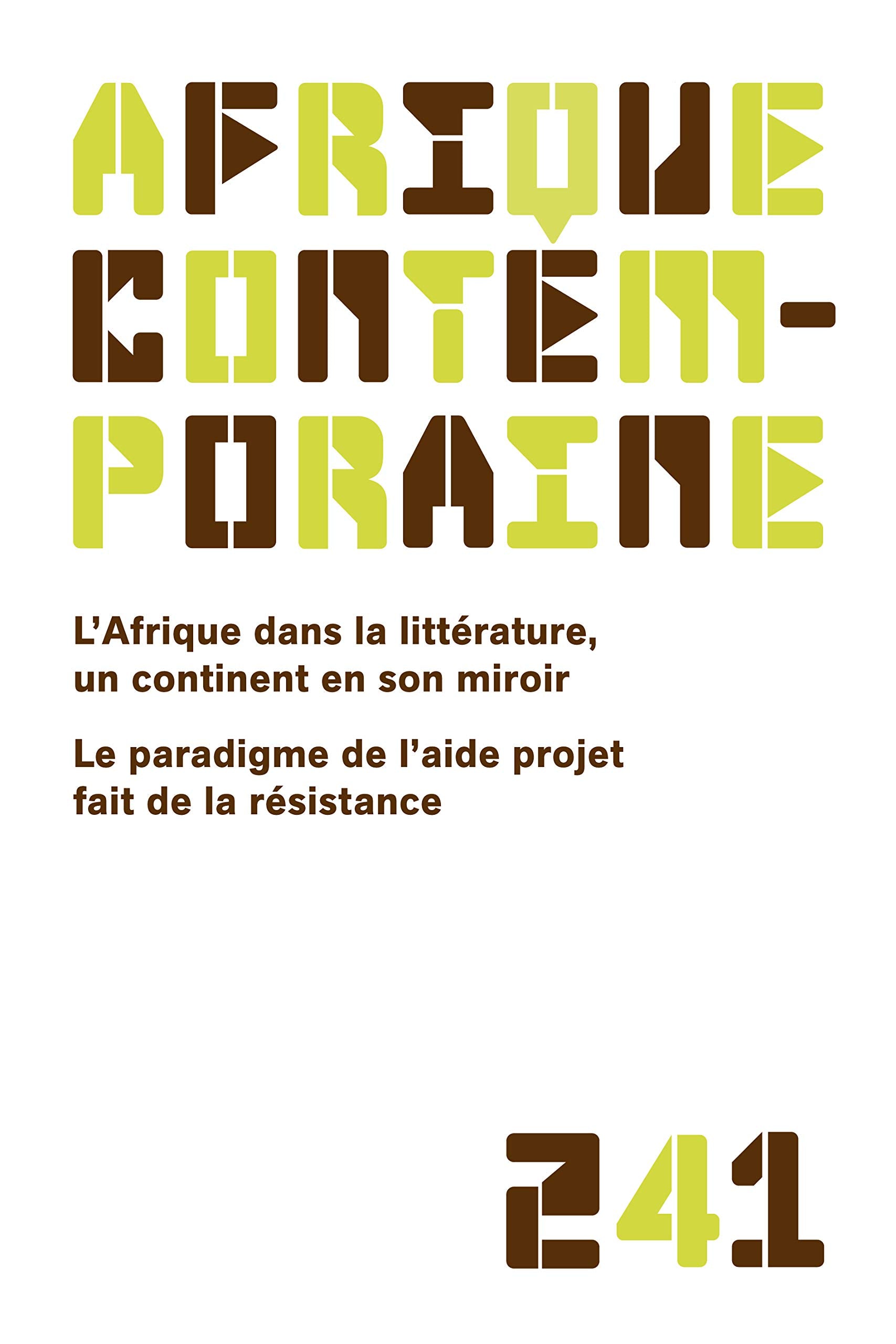 AFRIQUE CONTEMPORAINE 2012/1 N.241 Books