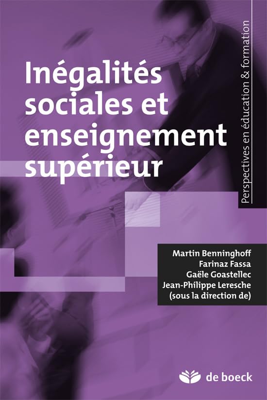 Inégalités sociales et enseignement supérieur Education & Training