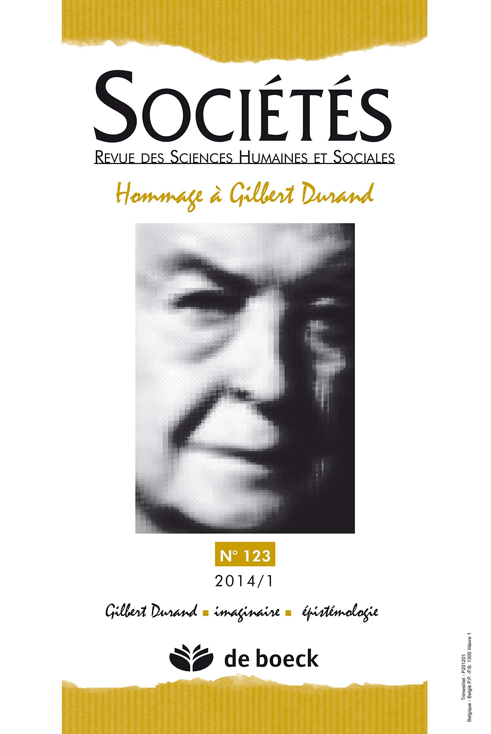 SOCIETES 2014/1 N.123 HOMMAGE A GILBERT DURAND book