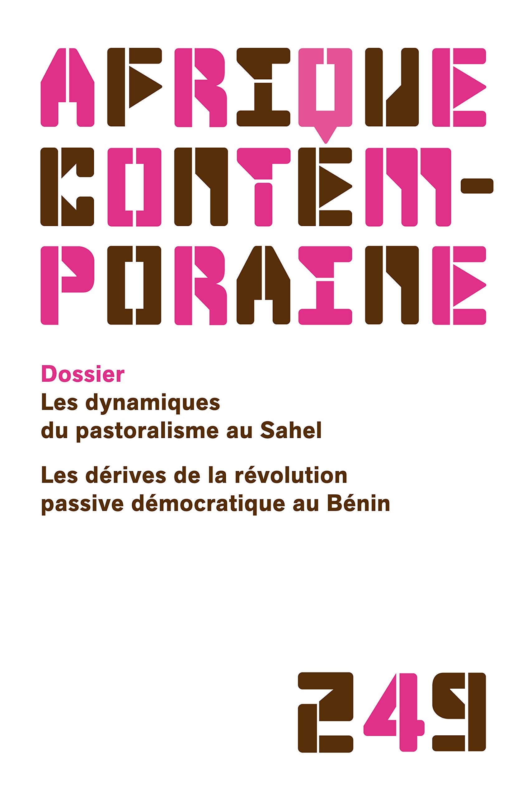 AFRIQUE CONTEMPORAINE 2014/1 N.249 Books