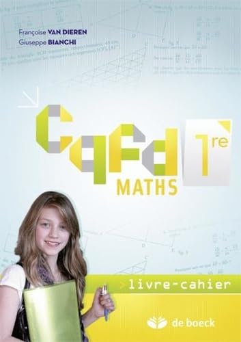 Maths 1re CQFD: Livre-cahier book