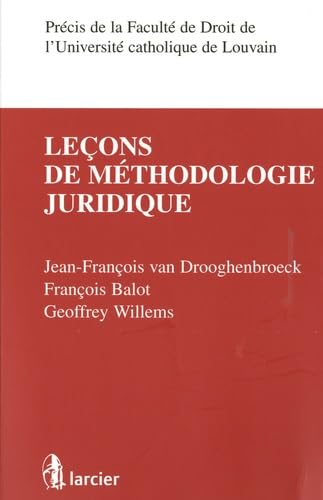 Leçons de méthodologie juridique book