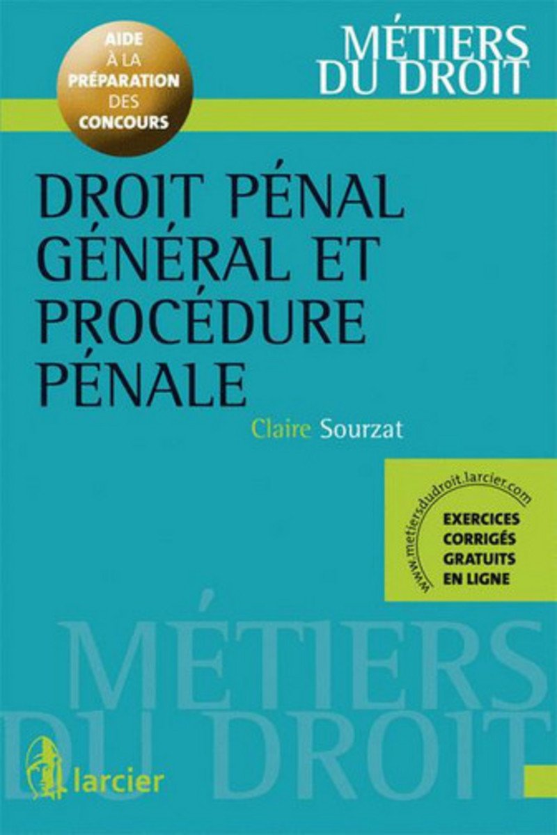 Droit pénal général et procédure pénale book