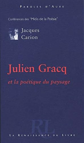 Julien Gracq et la poétique du paysage book