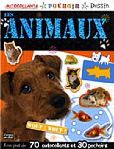 Les animaux: Autocollants, pochoir, dessin book