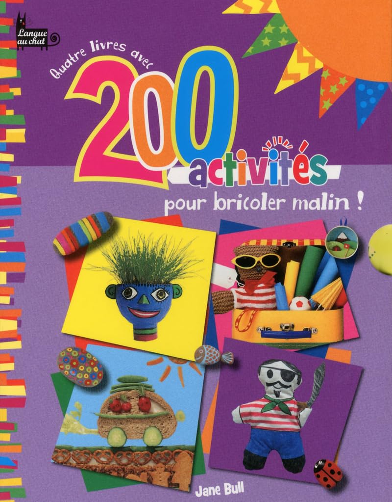 Quatre livres avec 200 activités pour bricoler malin ! book