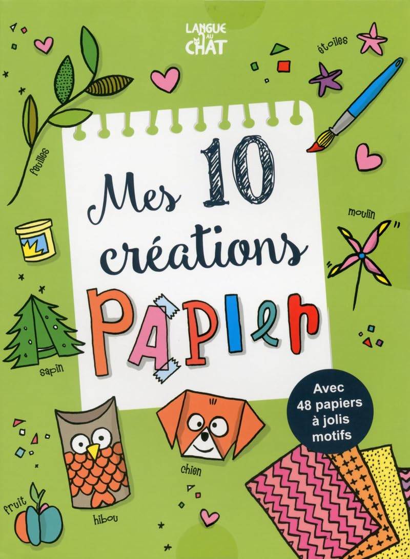 Mes 10 créations papier T2 : Moulins à vent, boîtes cadeaux, animaux... book