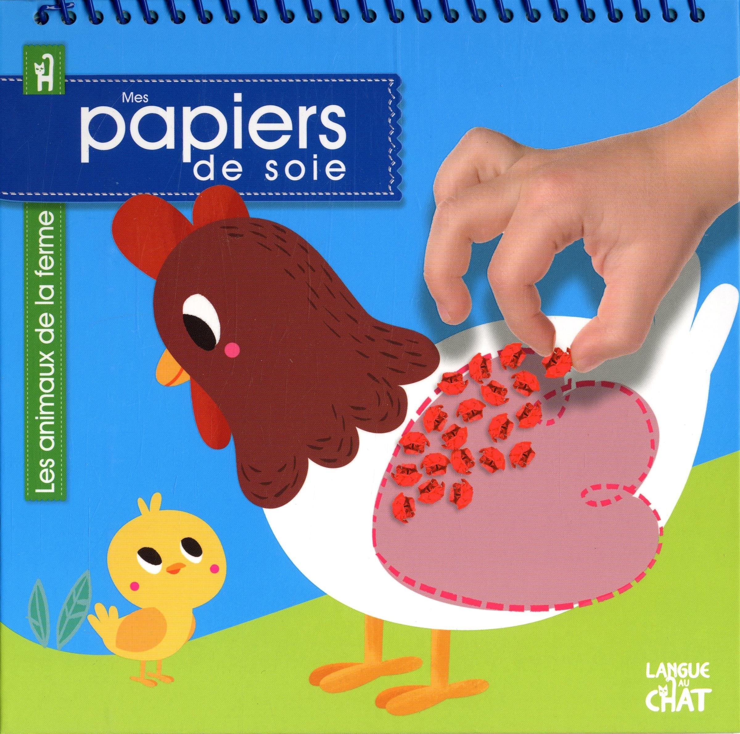 Mes papiers de soie - Les animaux de la ferme book