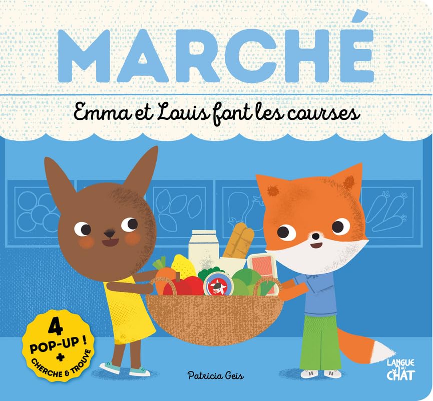 Marché Emma et Louis font les courses - Cherche ettrouve en pop-up Non-fiction
