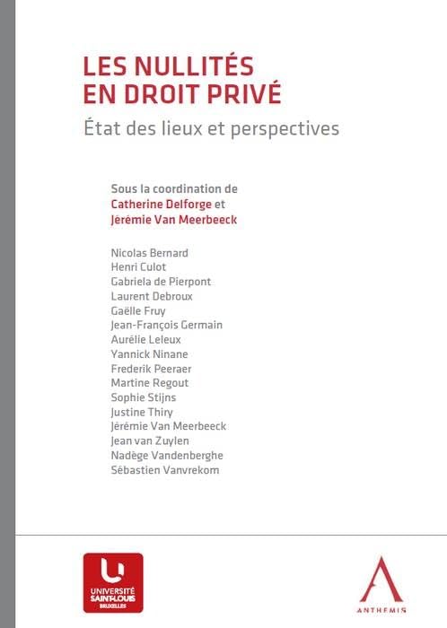 les nullités en droit privé: ETAT DES LIEUX ET PERSPECTIVES book