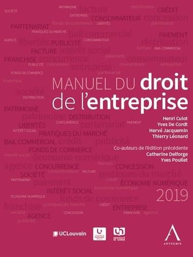 Manuel du droit de l'entreprise, 4ème édition Law