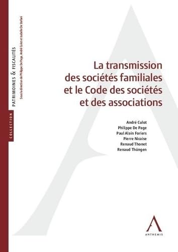 La transmission des sociétés familiales et le Code des sociétés et des associations book