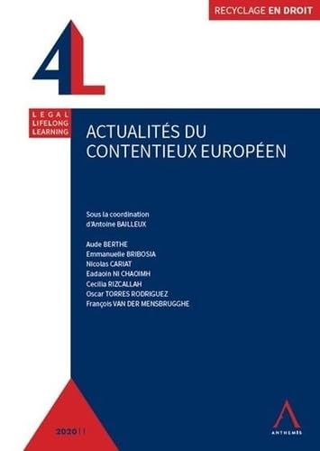 Actualités du contentieux européen (2020) book