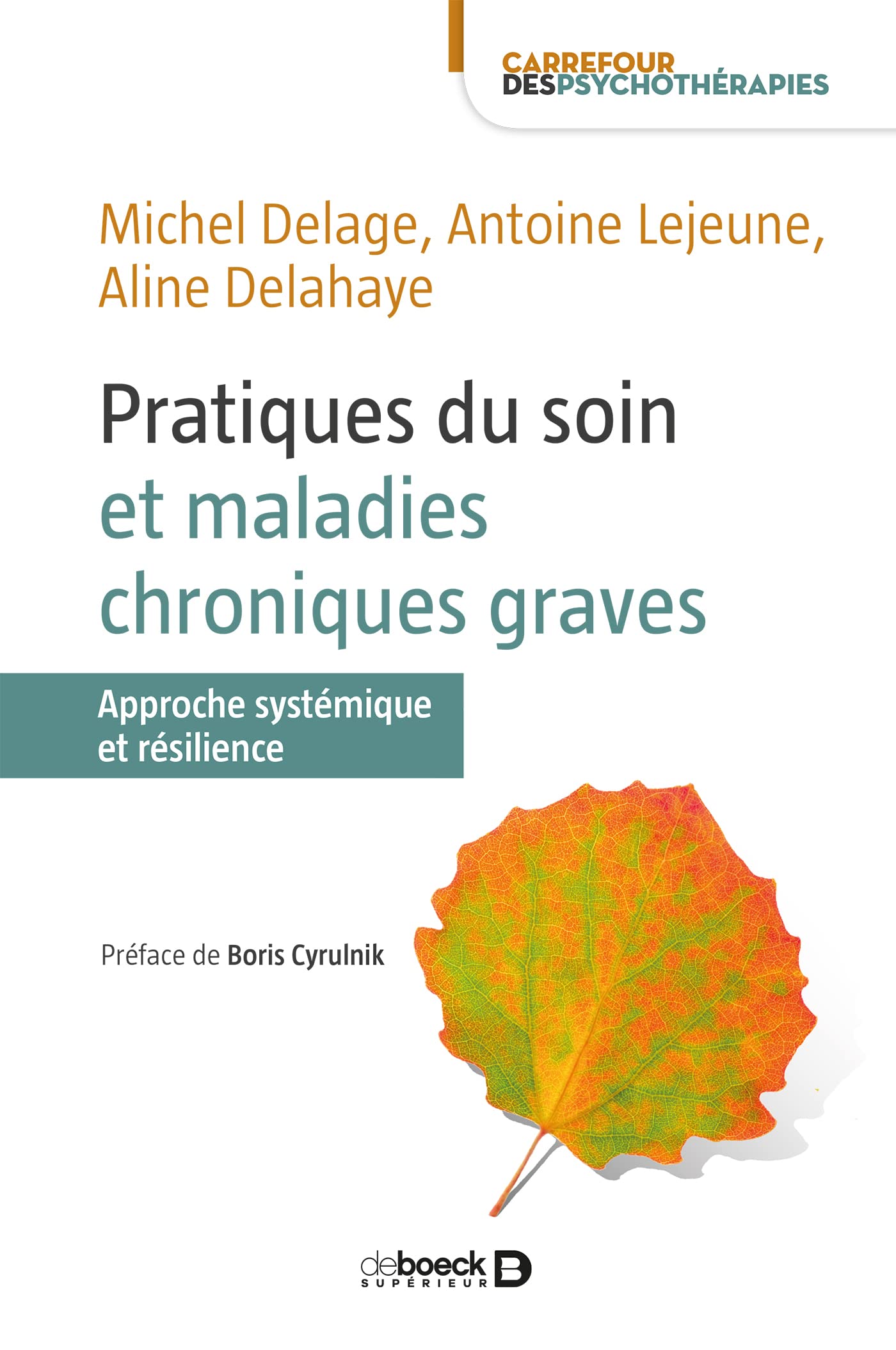 Pratiques du soin et maladies chroniques graves: Approche systémique et résilience Psychology