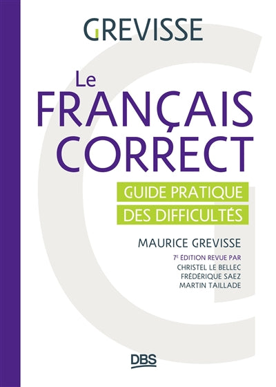 Product Image: Le français correct : guide pratique des difficultés