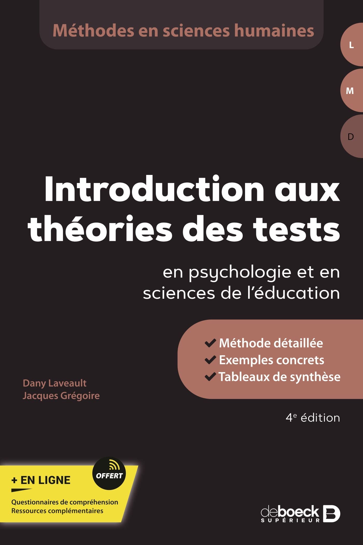 Introduction aux théories des tests en psychologie et en sciences de l'éducation book