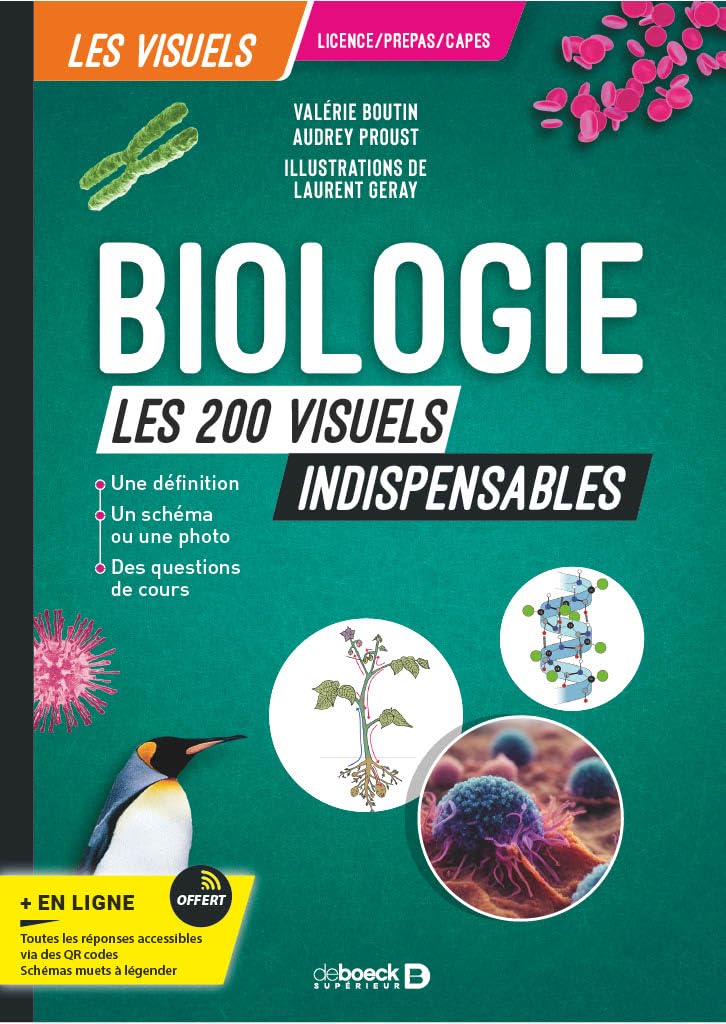 Biologie - Les 200 visuels indispensables: Licence, Capes, prépas Natural Sciences