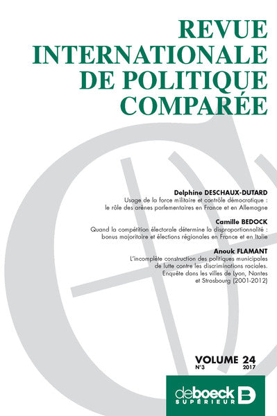 Revue internationale de politique comparée, n° 3 (2017). Varia book
