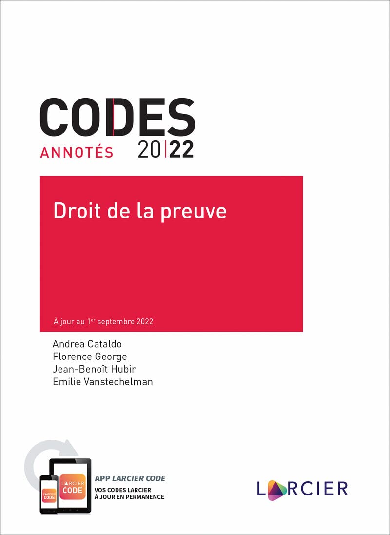 Codes annotés - Droit de la preuve - À jour au 1er septembre 2022 book