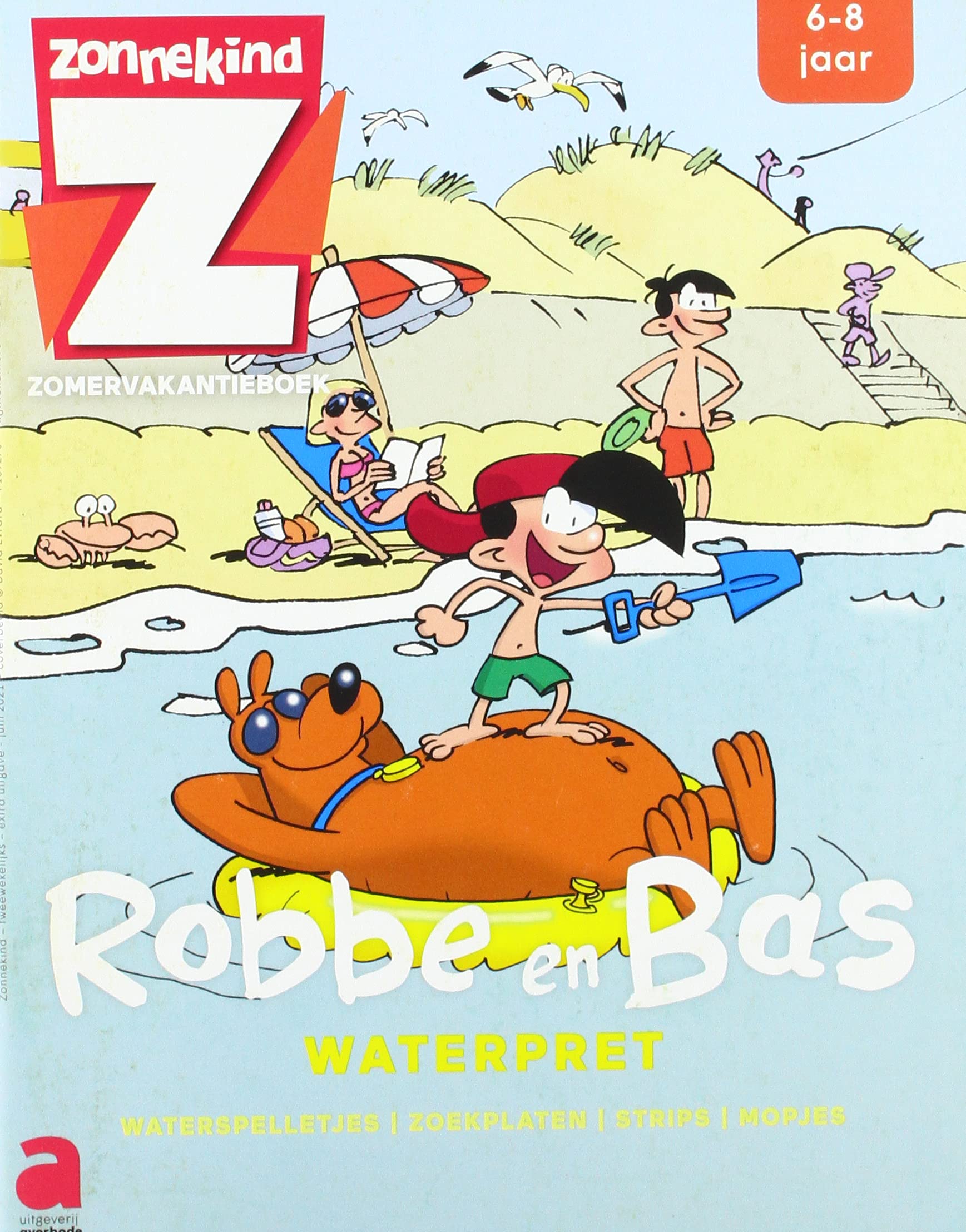 Spelletjes- en oefenboek Zonnekind: Robbe en Bas - Waterpret: Zomer 2021 book