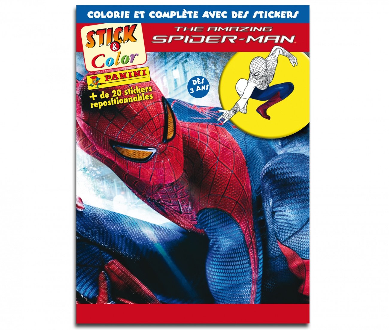 Tha Amazing Spider-man: Colorie et complète avec des stickers book