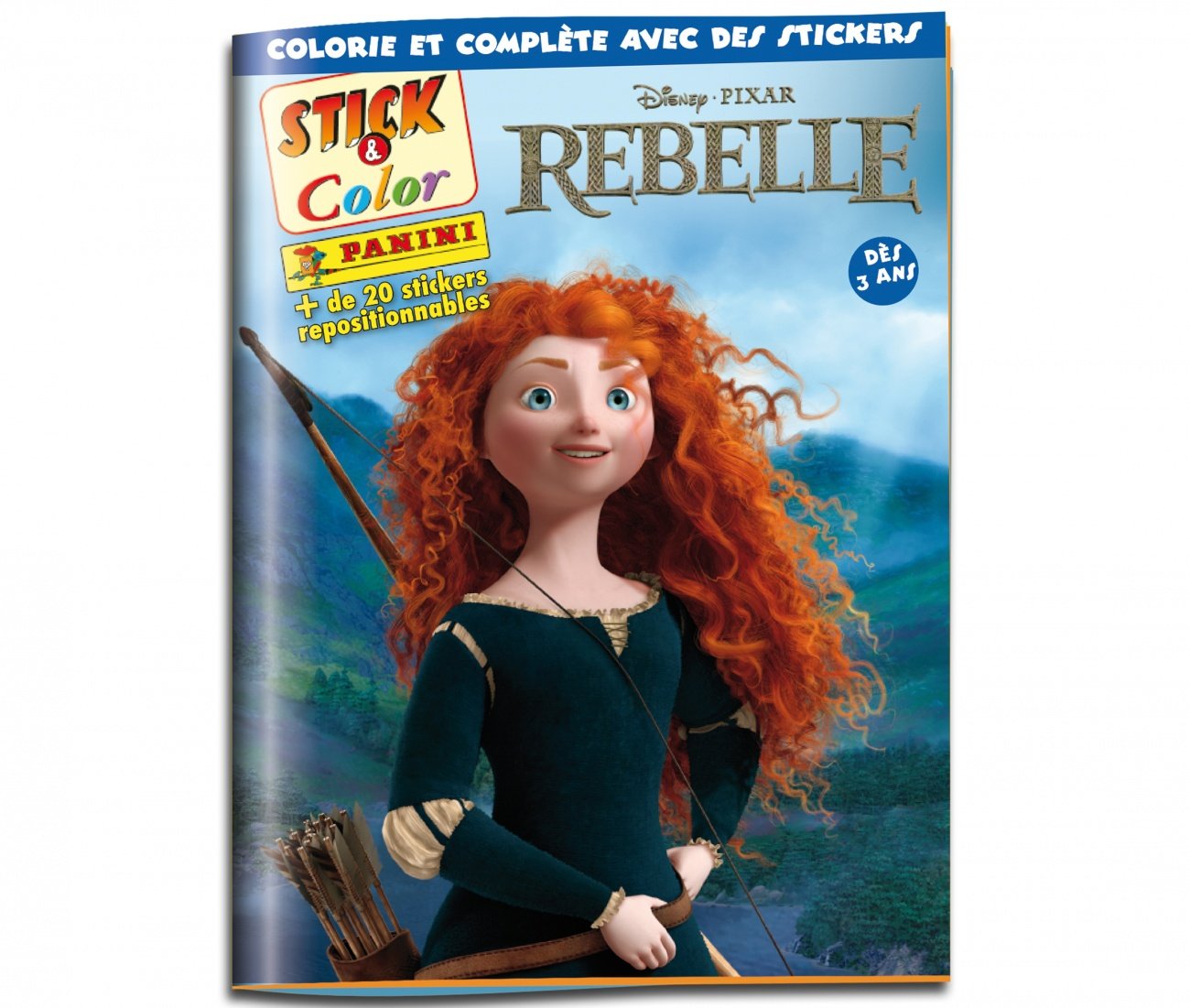 Rebelle: Colorie et complère avec des stickers, dès 3 ans book