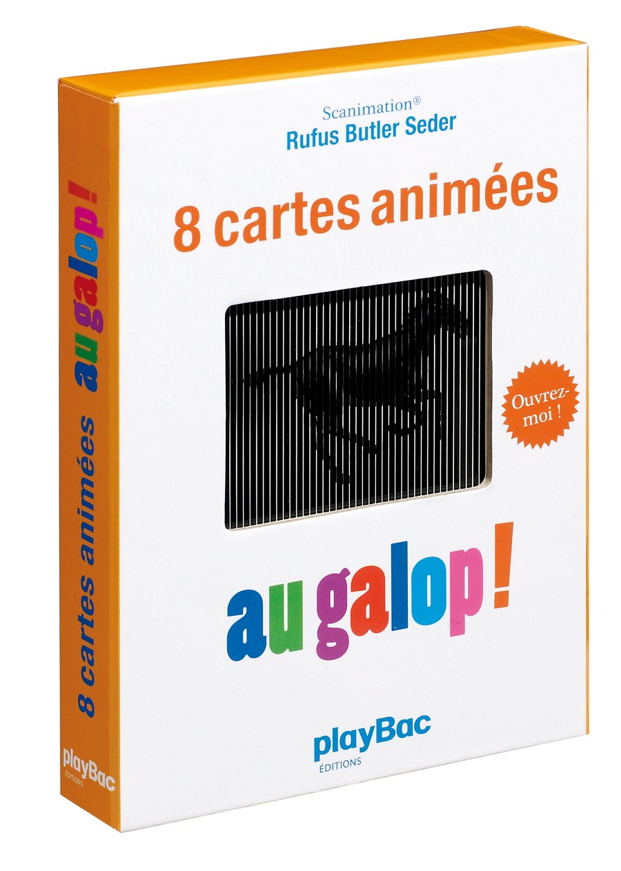 8 cartes animées Au galop ! Books